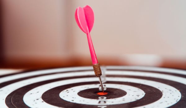 dart on a dartboard